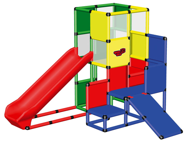 带Integrated Slide 和婴儿滑梯的游戏塔